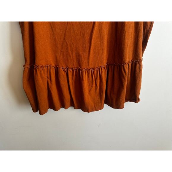 Torrid Womens Rust Orange Peplum Tank Top Size 2- W 2x - Picture 3 of 6